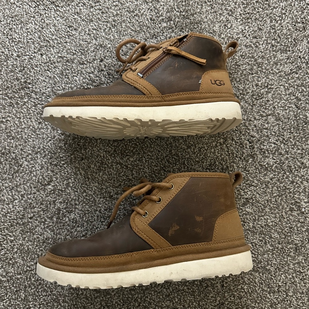UGG Tan and Brown Chukka Boots